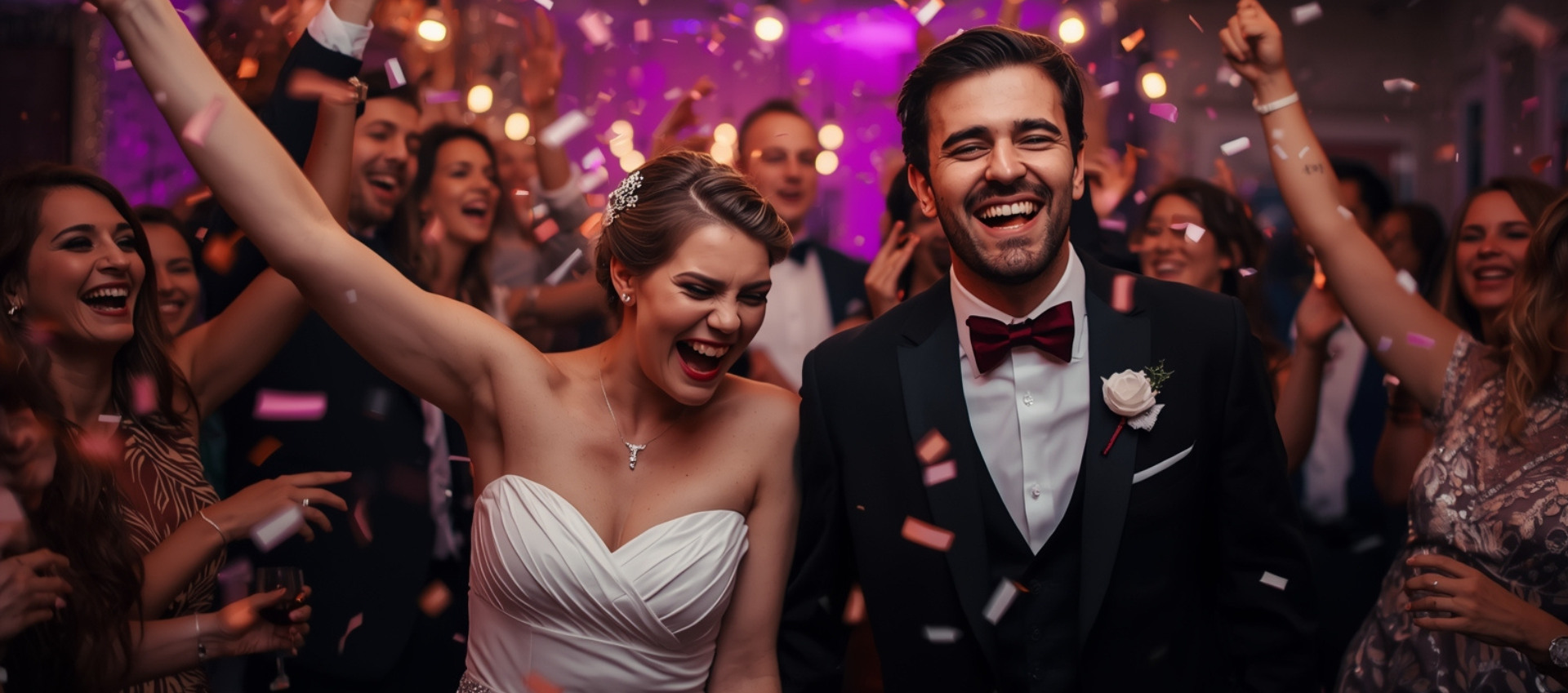 Photo d'une fête de mariage animée par un DJ